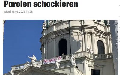 Kronenzeitung: Kirchenschändung – Hassparolen schockieren